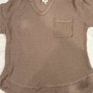 BKE Short Sleeve Knit Tee - Taupe
